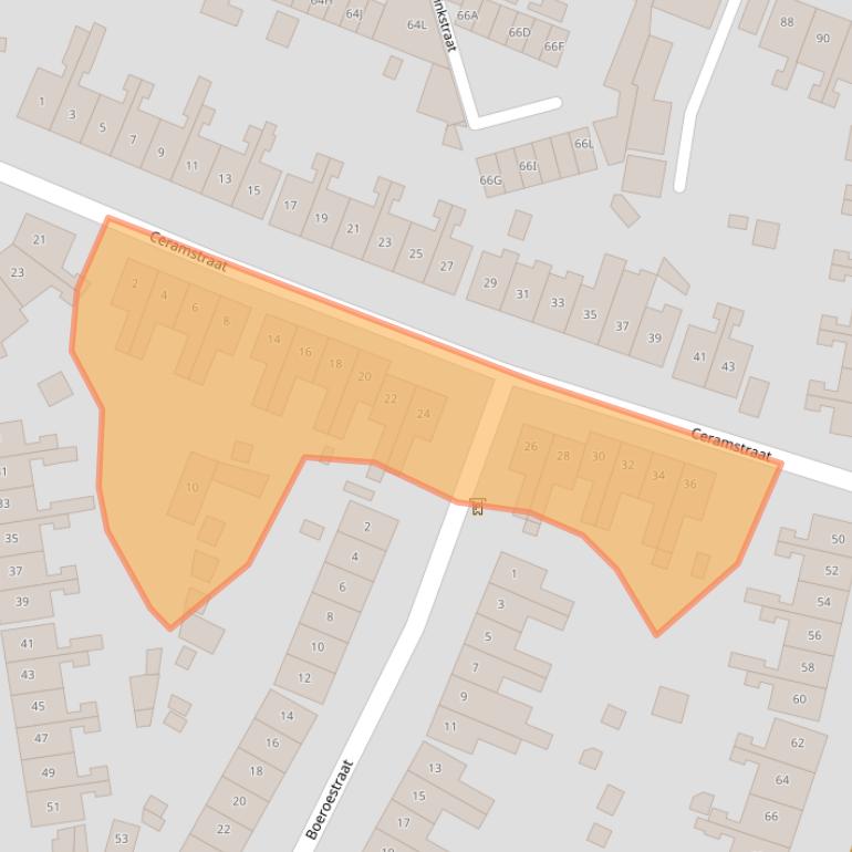 Kaart van postcodegebied 7512GR.