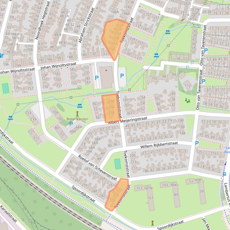 Kaart van postcodegebied 7521CW.