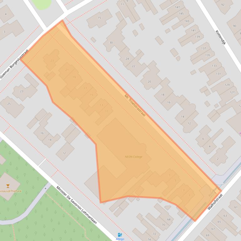 Kaart van postcodegebied 7522BD.