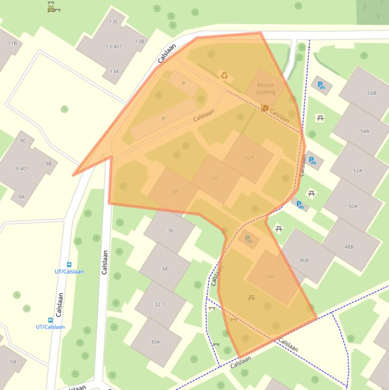 Kaart van postcodegebied 7522ME.