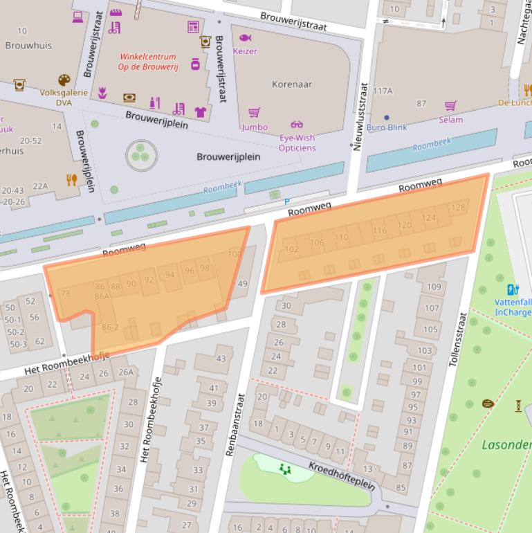 Kaart van postcodegebied 7523BS.