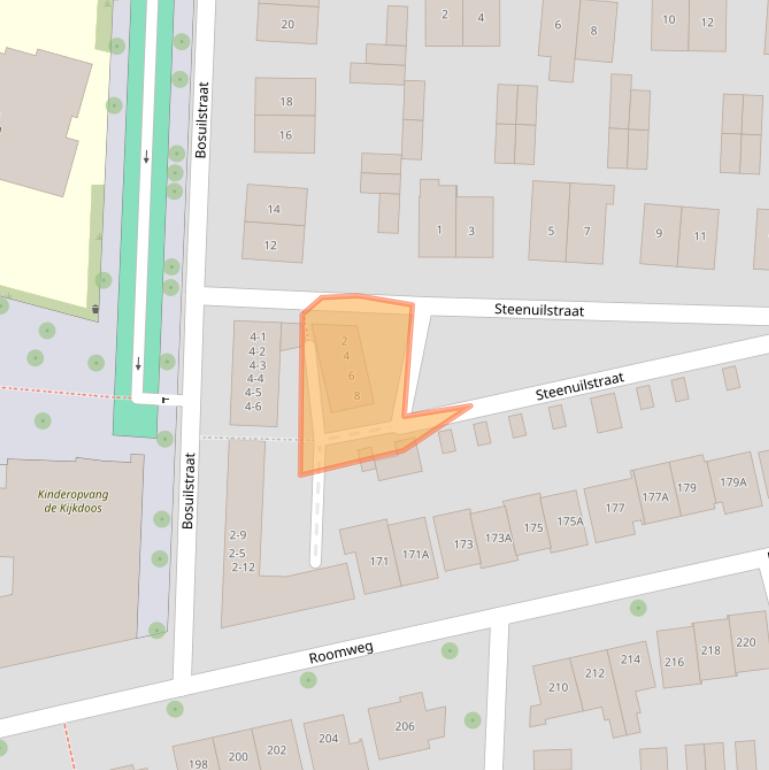 Kaart van postcodegebied 7523JK.