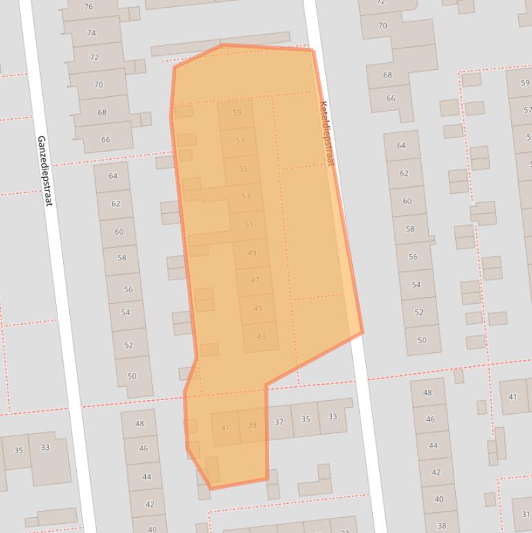Kaart van postcodegebied 7523PL.