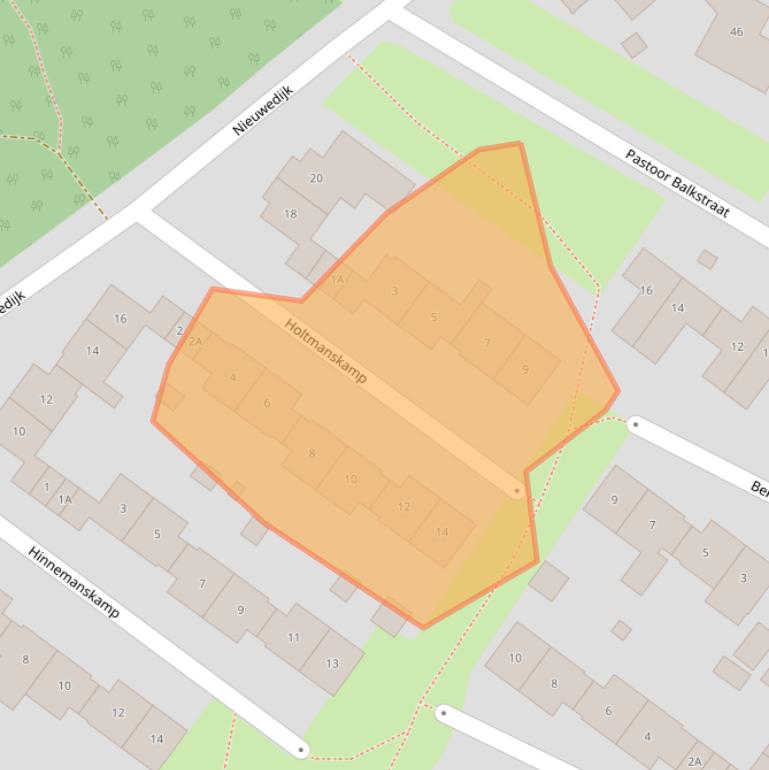 Kaart van postcodegebied 7524AW.