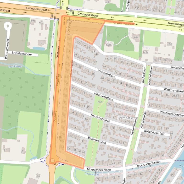 Kaart van postcodegebied 7534KV.