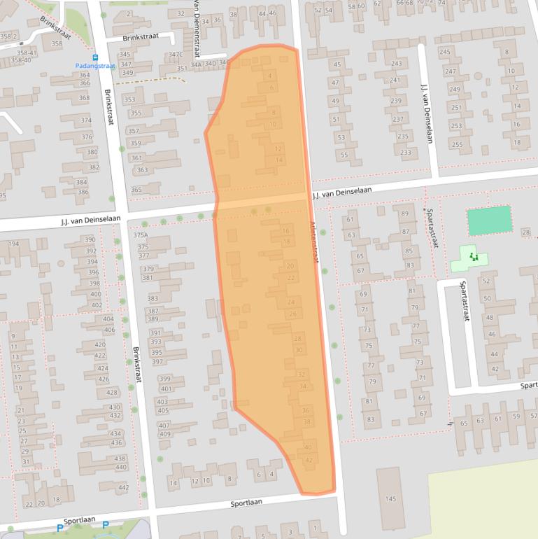Kaart van postcodegebied 7535AV.