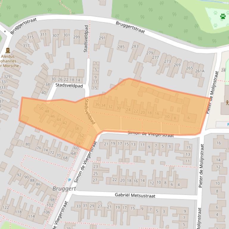 Kaart van postcodegebied 7545AD.