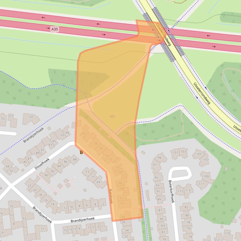 Kaart van postcodegebied 7546LB.