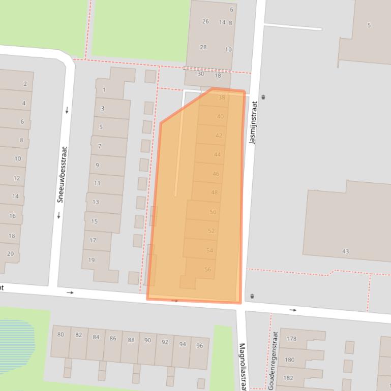 Kaart van postcodegebied 7552AK.