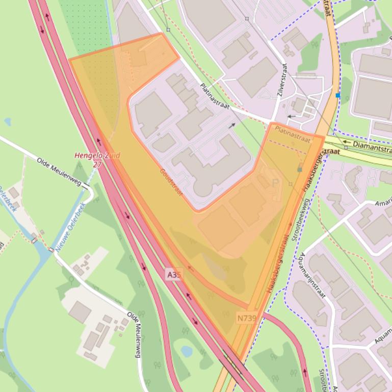 Kaart van postcodegebied 7554NG.