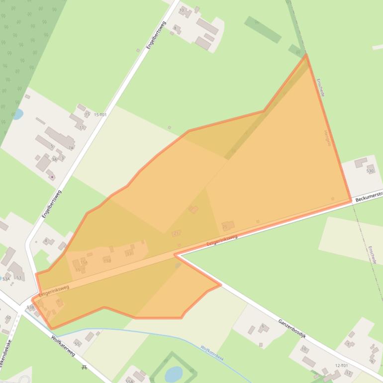 Kaart van postcodegebied 7554PT.