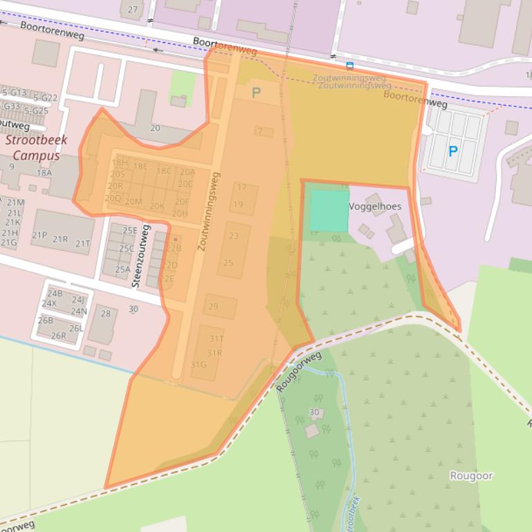 Kaart van postcodegebied 7554RP.