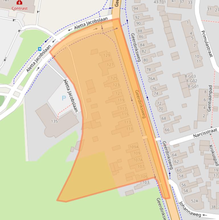 Kaart van postcodegebied 7555DK.