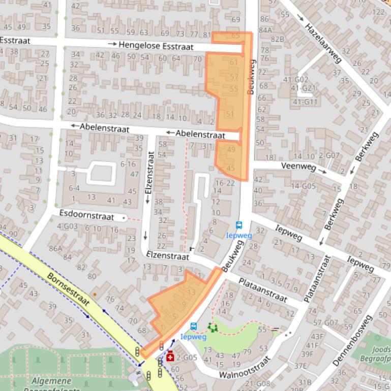 Kaart van postcodegebied 7556DC.