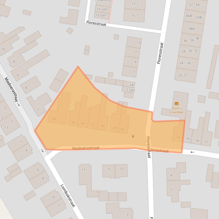 Kaart van postcodegebied 7556SJ.