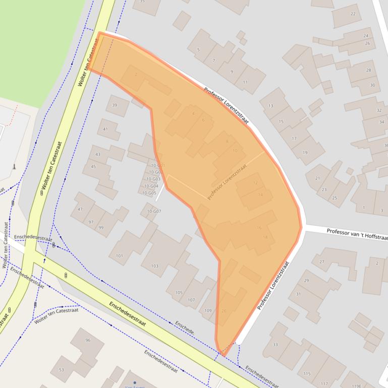 Kaart van postcodegebied 7557AX.