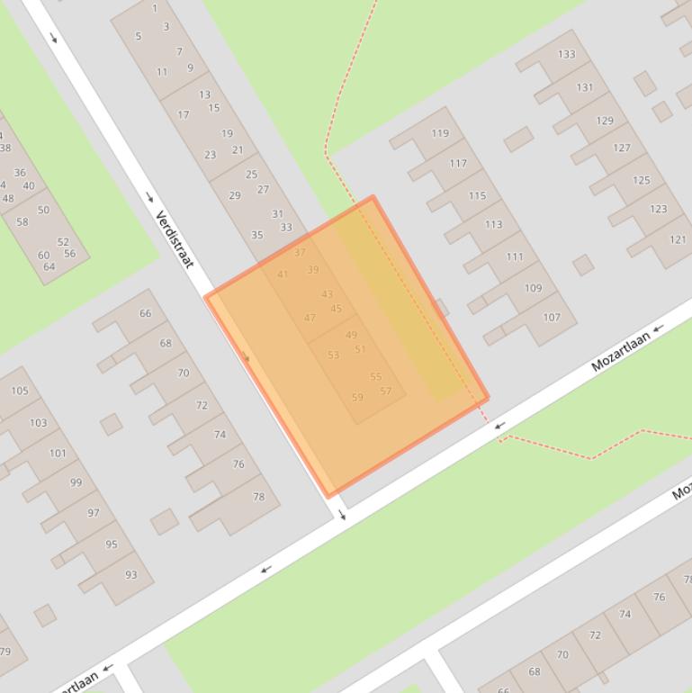 Kaart van postcodegebied 7557SC.