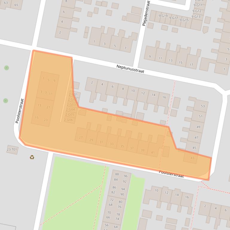 Kaart van postcodegebied 7557XM.