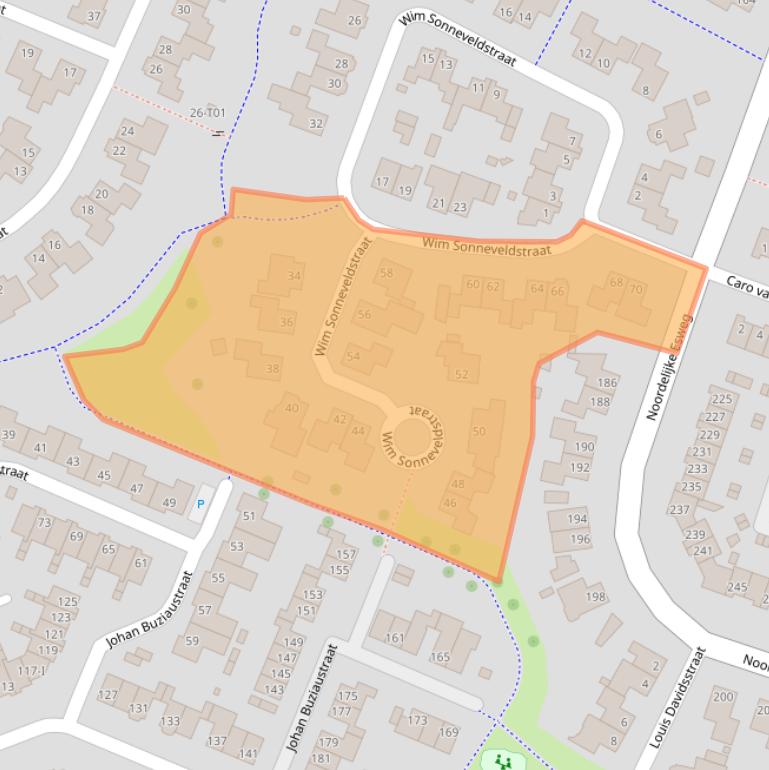 Kaart van postcodegebied 7558LW.