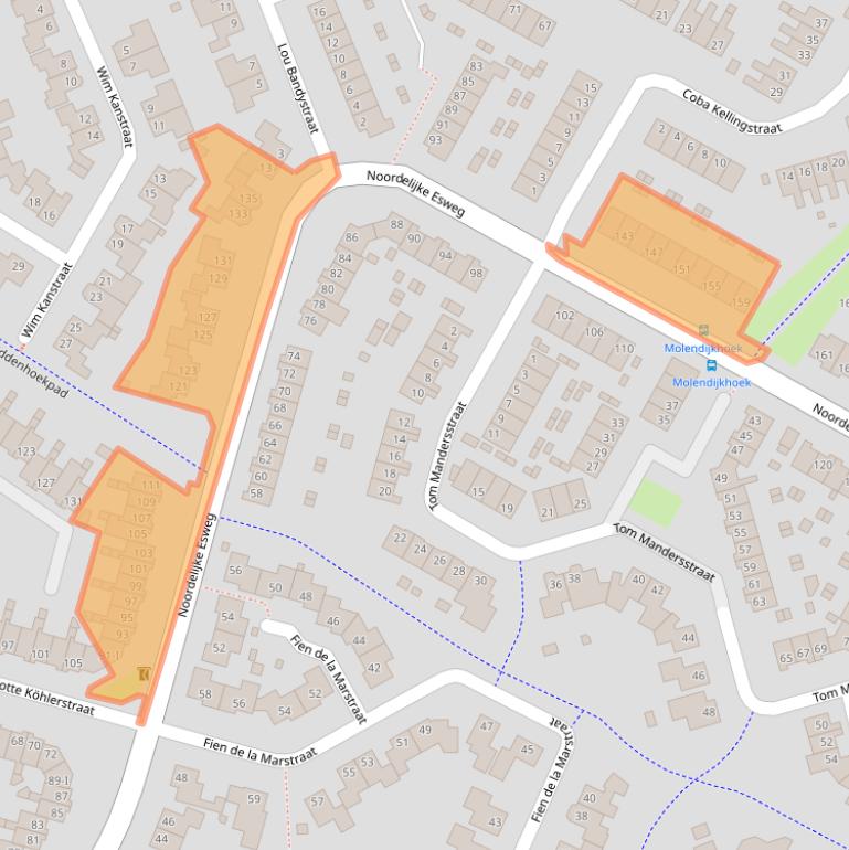 Kaart van postcodegebied 7558MN.