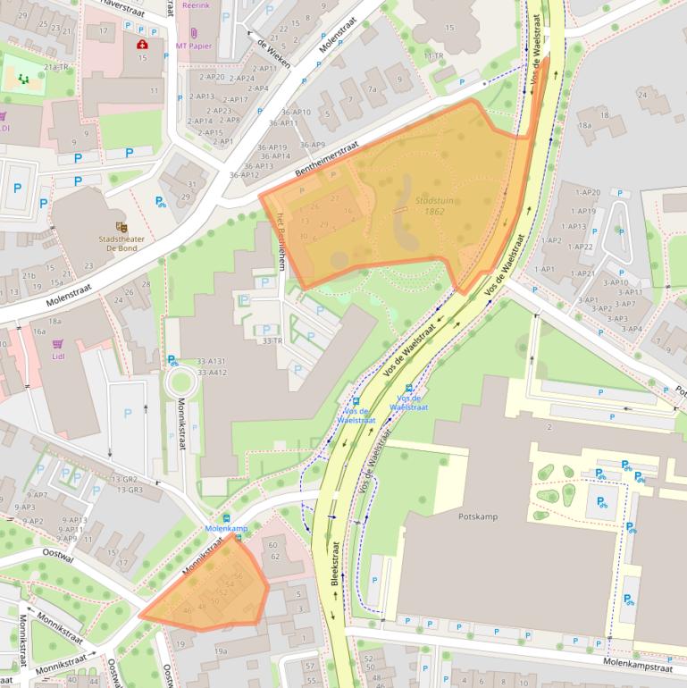 Kaart van postcodegebied 7571CV.