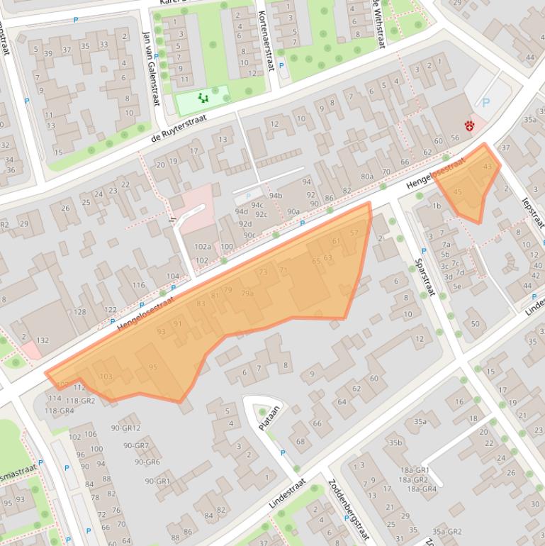 Kaart van postcodegebied 7572BN.
