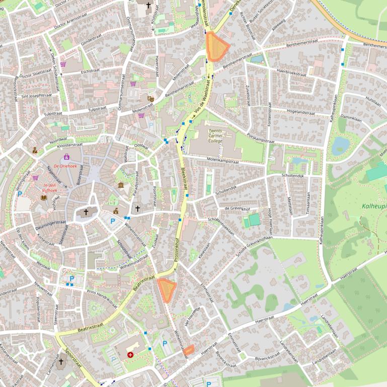 Kaart van postcodegebied 7573AH.
