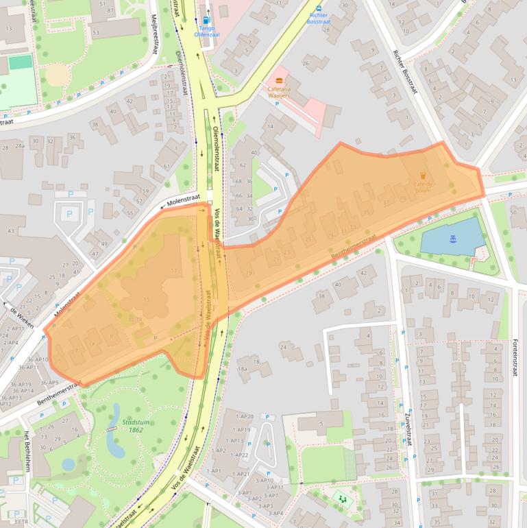 Kaart van postcodegebied 7573CW.