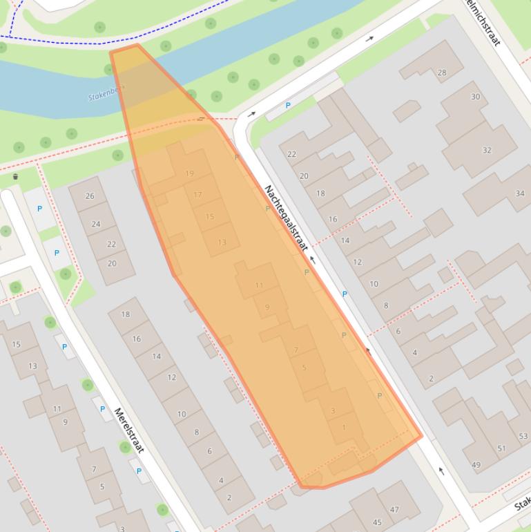 Kaart van postcodegebied 7574CD.