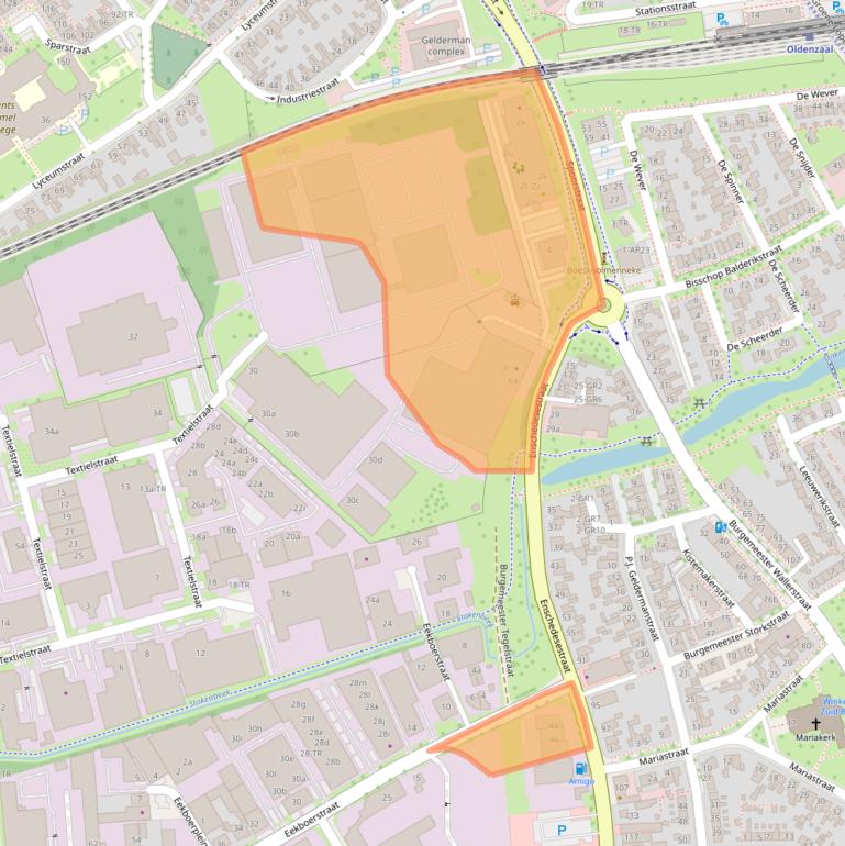 Kaart van postcodegebied 7575AB.