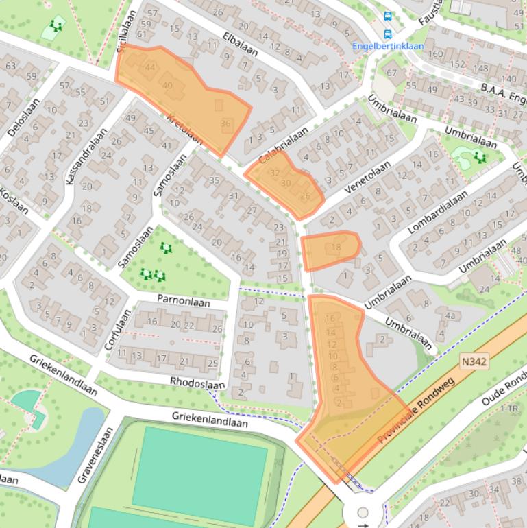 Kaart van postcodegebied 7577KL.