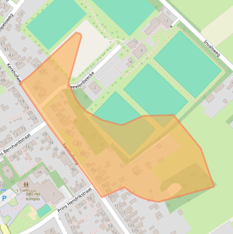 Kaart van postcodegebied 7586AB.