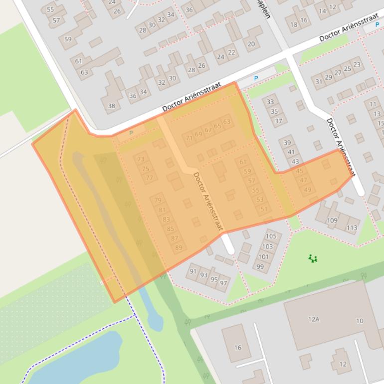 Kaart van postcodegebied 7586EM.