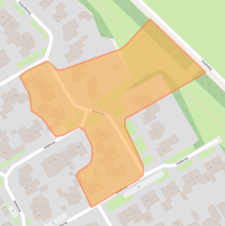 Kaart van postcodegebied 7586GC.