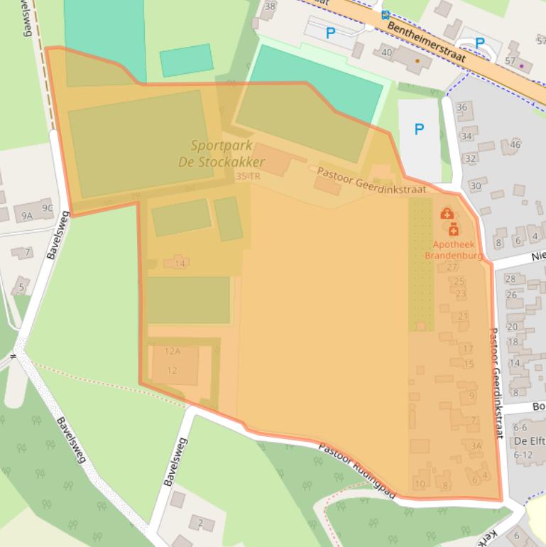 Kaart van postcodegebied 7587AP.