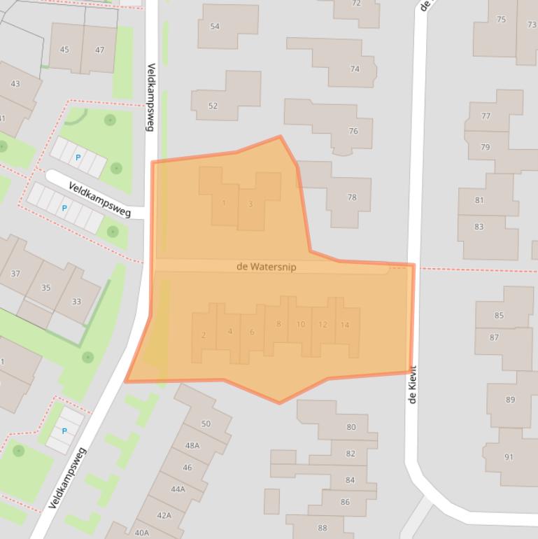 Kaart van postcodegebied 7591LR.