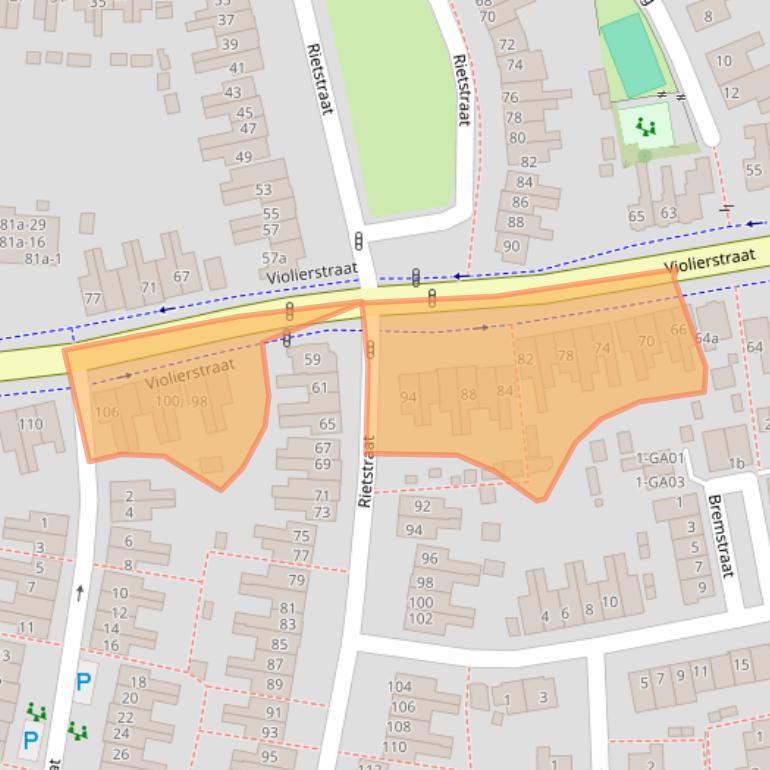 Kaart van postcodegebied 7601GV.