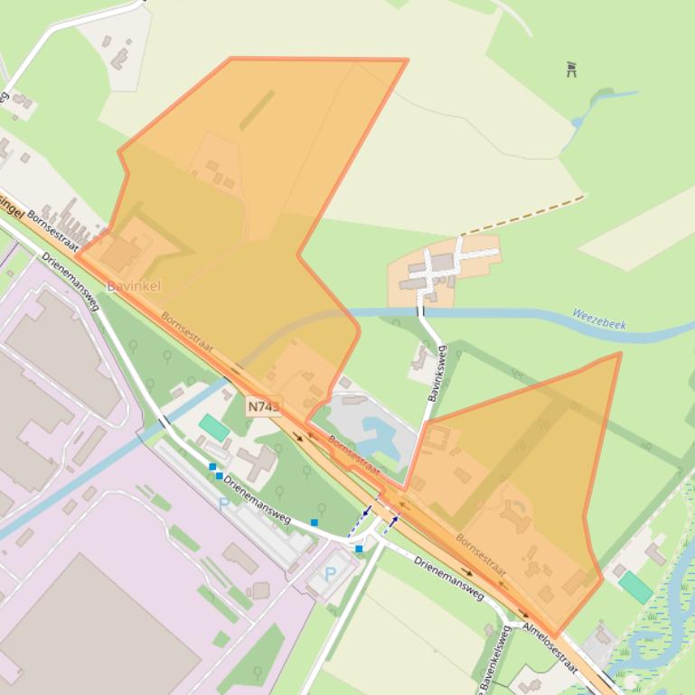 Kaart van postcodegebied 7601PE.