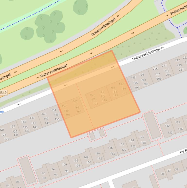 Kaart van postcodegebied 7603BN.