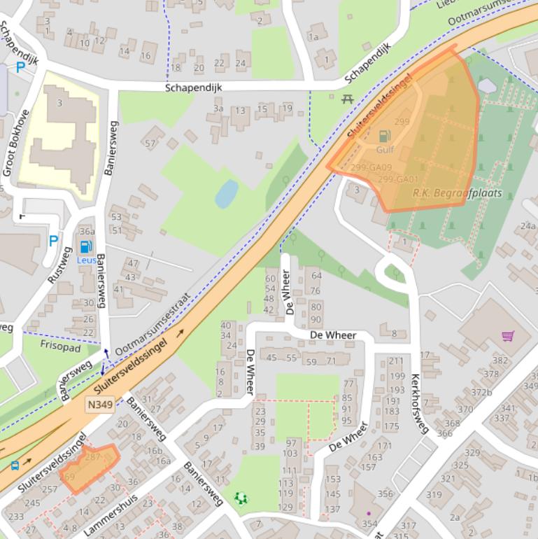 Kaart van postcodegebied 7603BS.