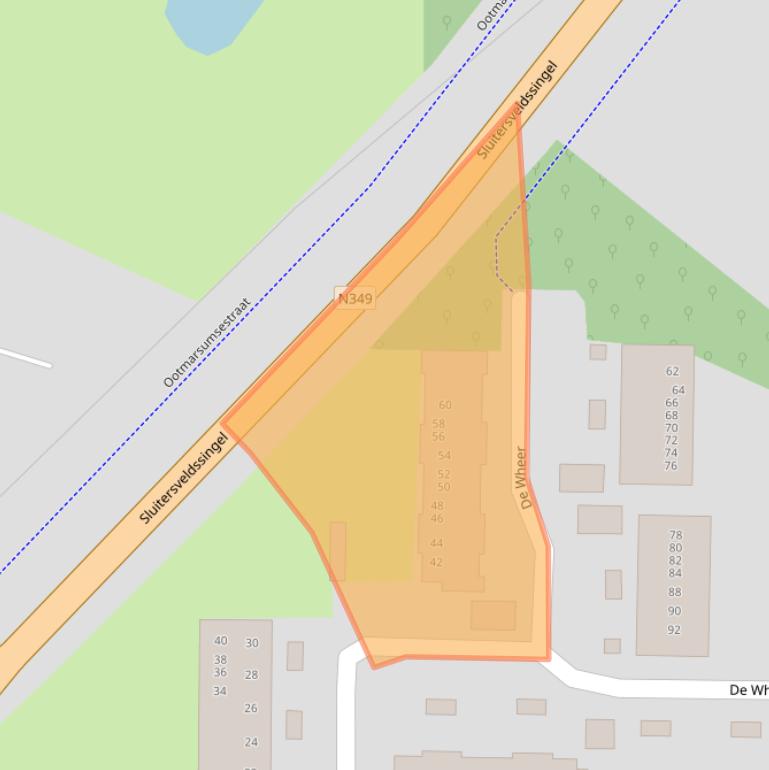 Kaart van postcodegebied 7603DC.