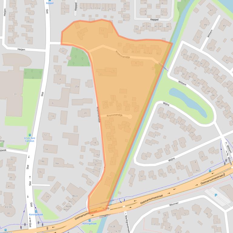 Kaart van postcodegebied 7603NJ.