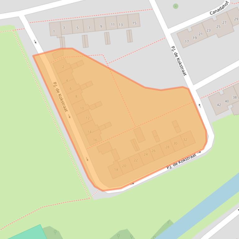 Kaart van postcodegebied 7603TE.