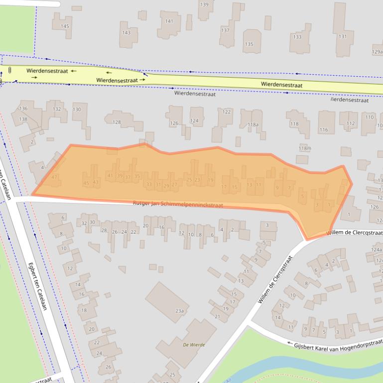 Kaart van postcodegebied 7604AM.