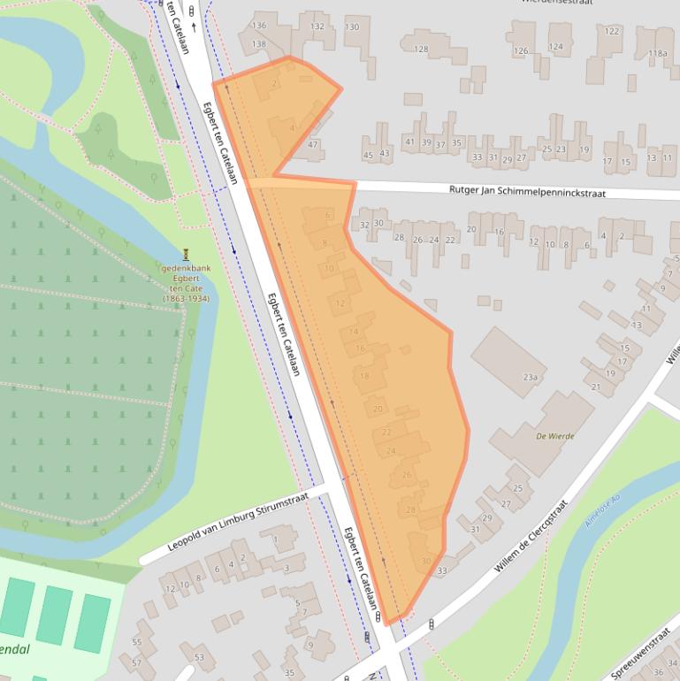 Kaart van postcodegebied 7604AV.