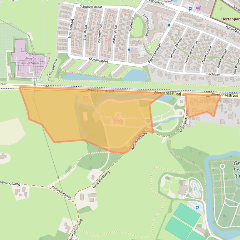 Kaart van postcodegebied 7604BR.