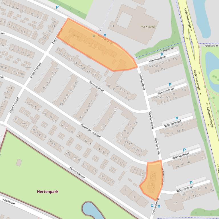 Kaart van postcodegebied 7604CN.