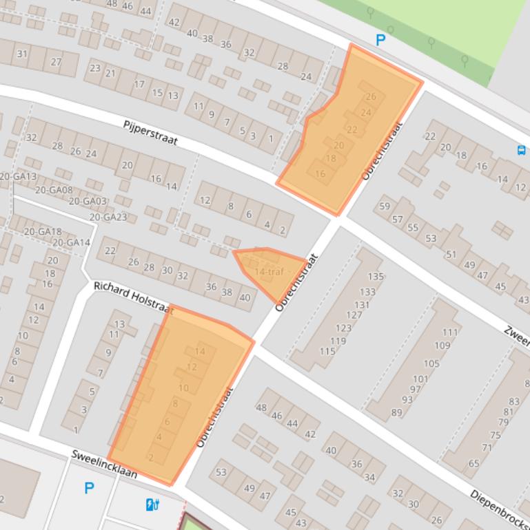 Kaart van postcodegebied 7604EC.