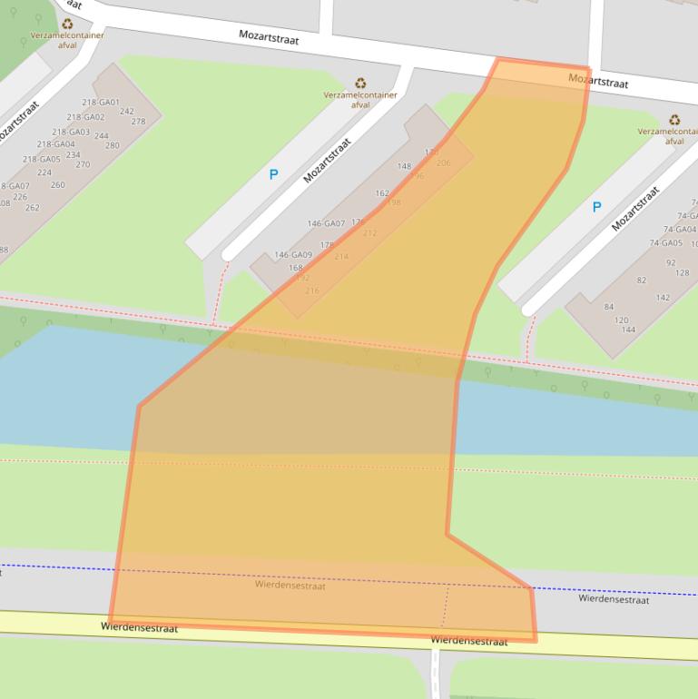 Kaart van postcodegebied 7604GW.