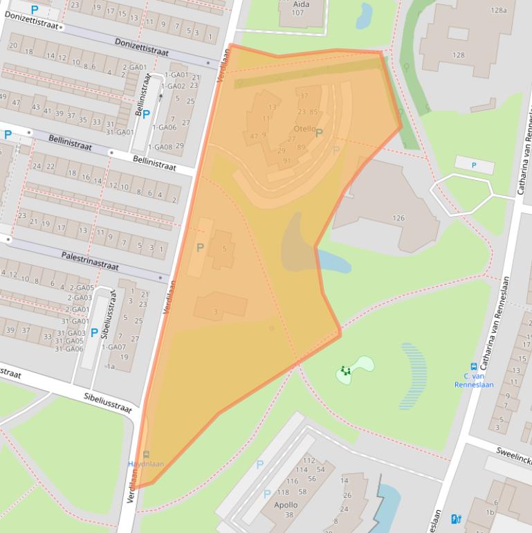 Kaart van postcodegebied 7604JV.